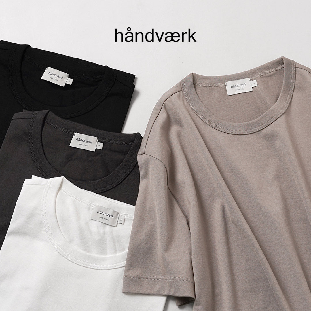 HANDVAERK / Nouveau T-shirt à manches courtes et col rond