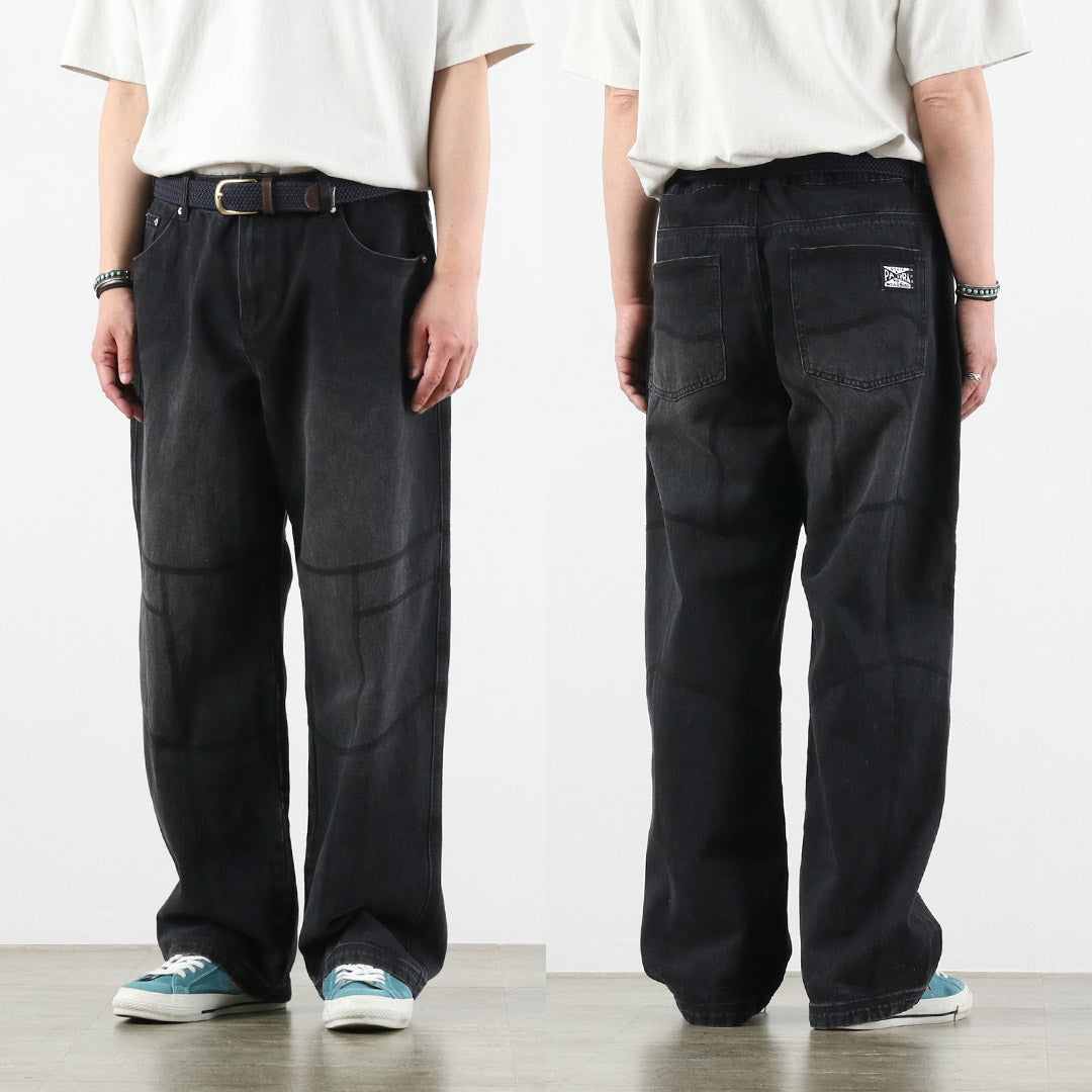 BY PARRA / Moto Stitchers 牛仔长裤