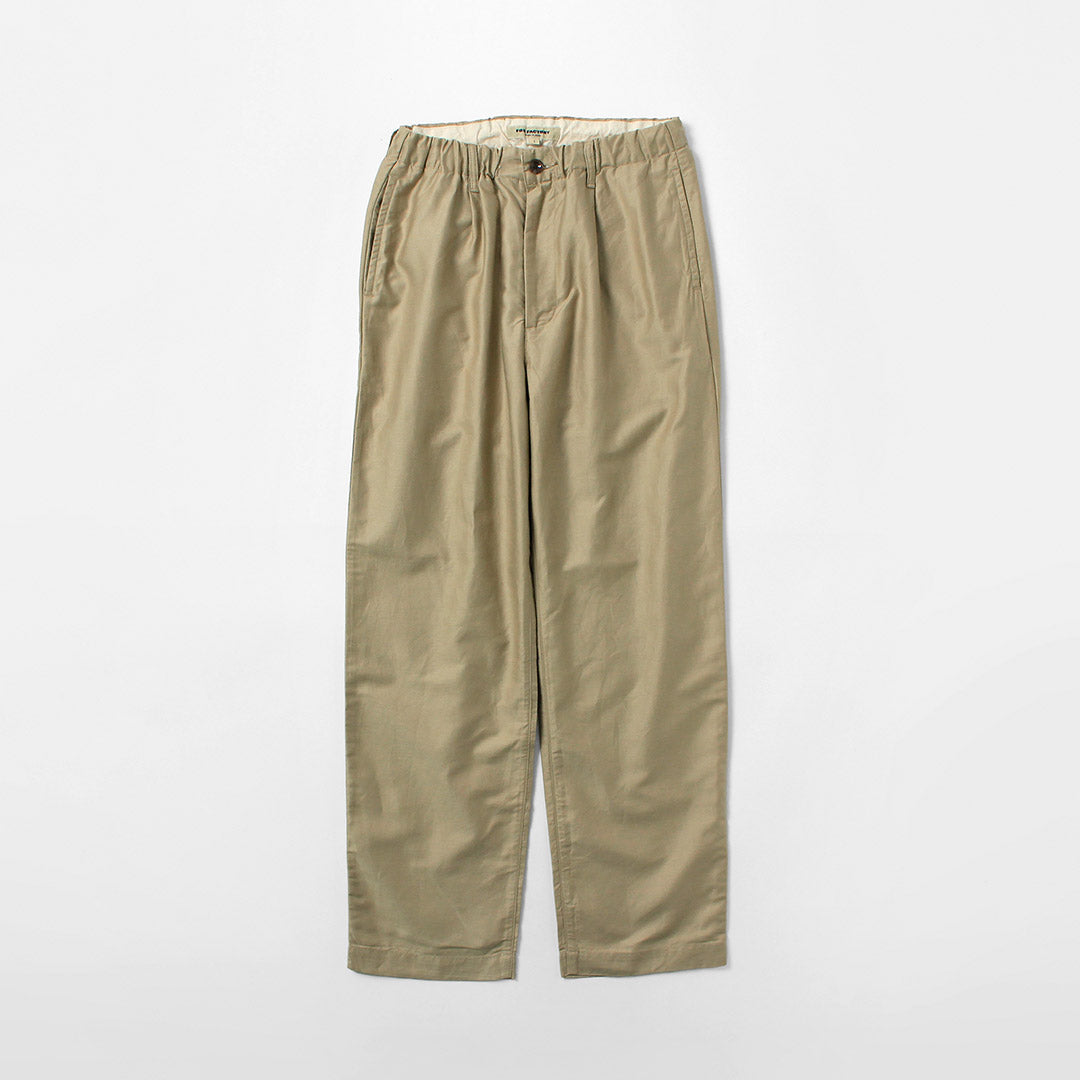 FOB FACTORY / Pantalon de survêtement en moleskine et coton lin