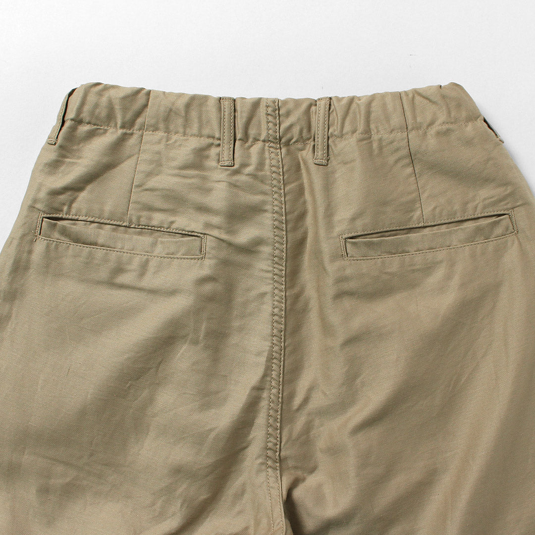 FOB FACTORY / Pantalon de survêtement en moleskine et coton lin