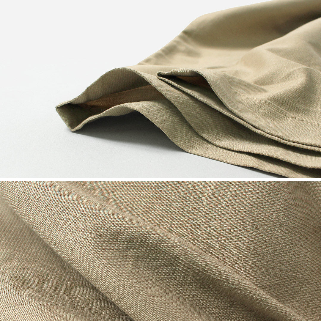 FOB FACTORY / Pantalon de survêtement en moleskine et coton lin