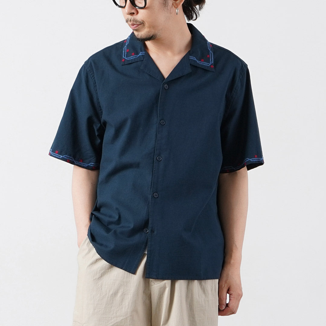 WAX LONDON / Didcot Chemise Manches Courtes Broderie