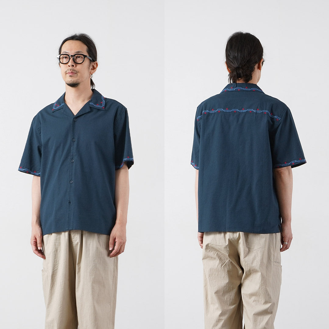 WAX LONDON / Didcot Chemise Manches Courtes Broderie