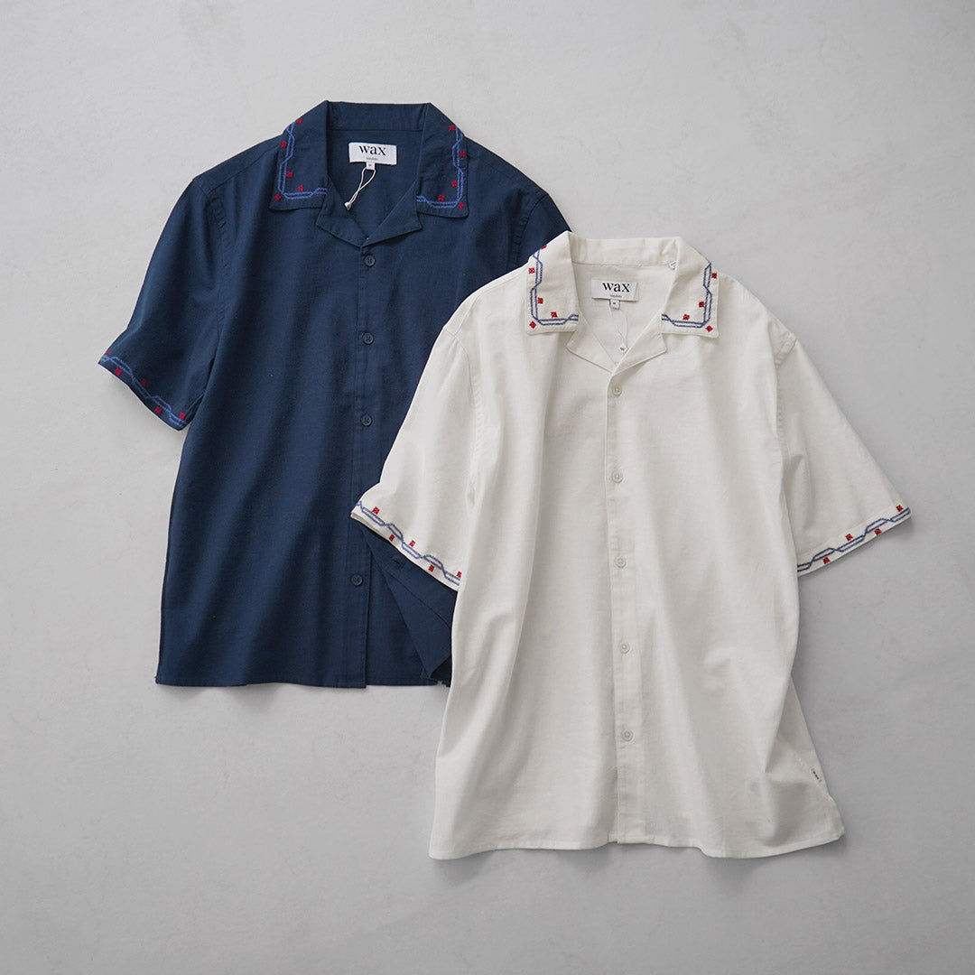 WAX LONDON / Didcot Chemise Manches Courtes Broderie