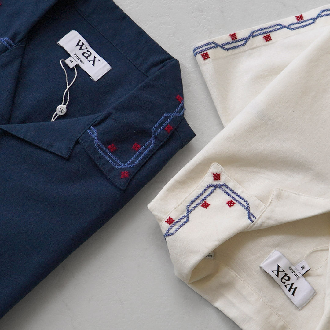 WAX LONDON / Didcot Chemise Manches Courtes Broderie