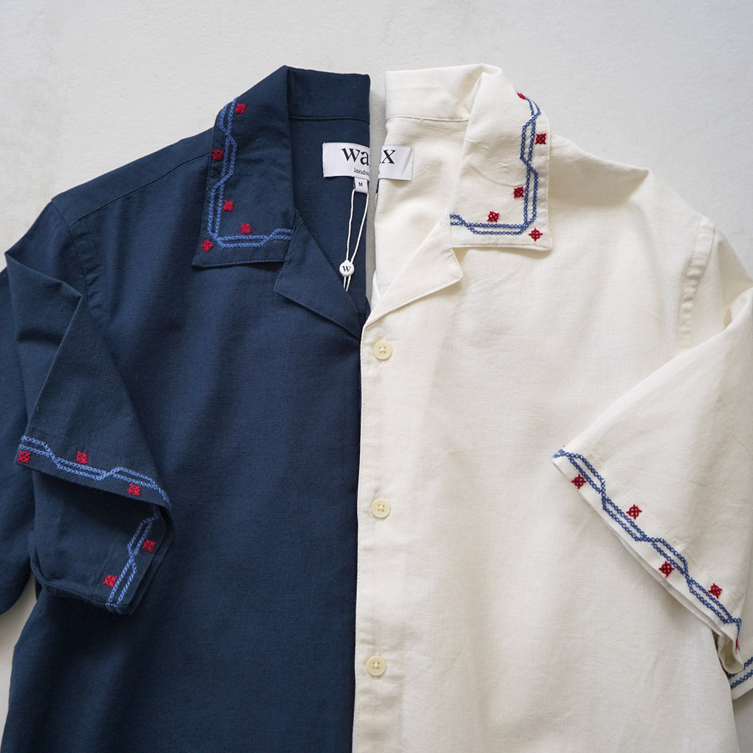WAX LONDON / Didcot Chemise Manches Courtes Broderie