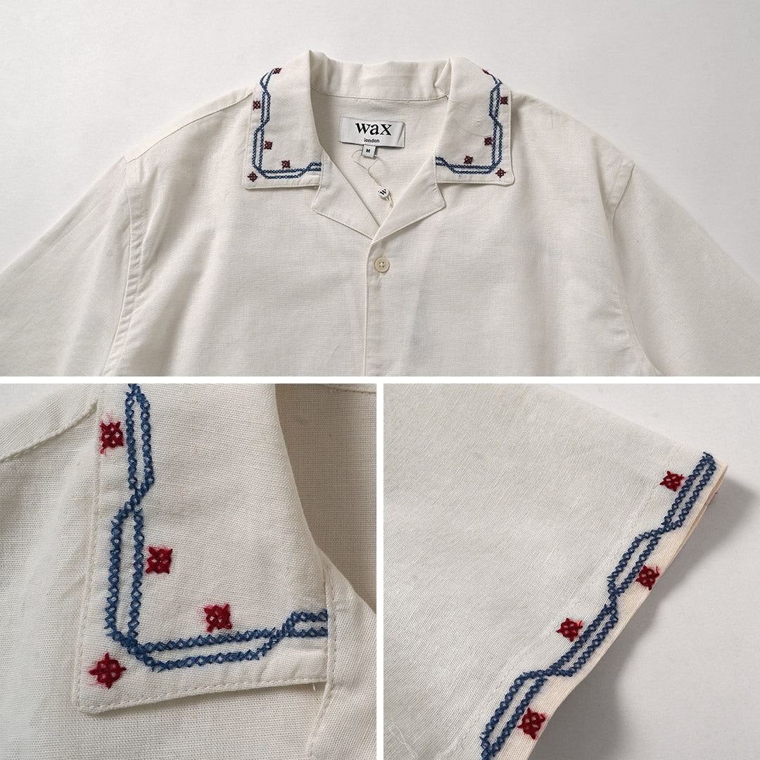 WAX LONDON / Didcot Chemise Manches Courtes Broderie