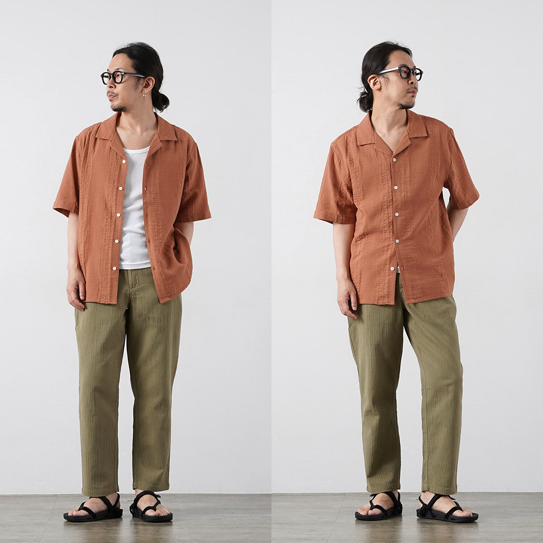 WAX LONDON / Didcot Chemise Manches Courtes Double Wave Grid