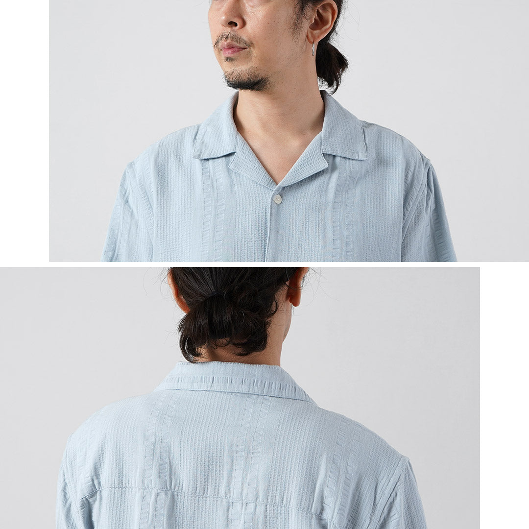 WAX LONDON / Didcot Chemise Manches Courtes Double Wave Grid