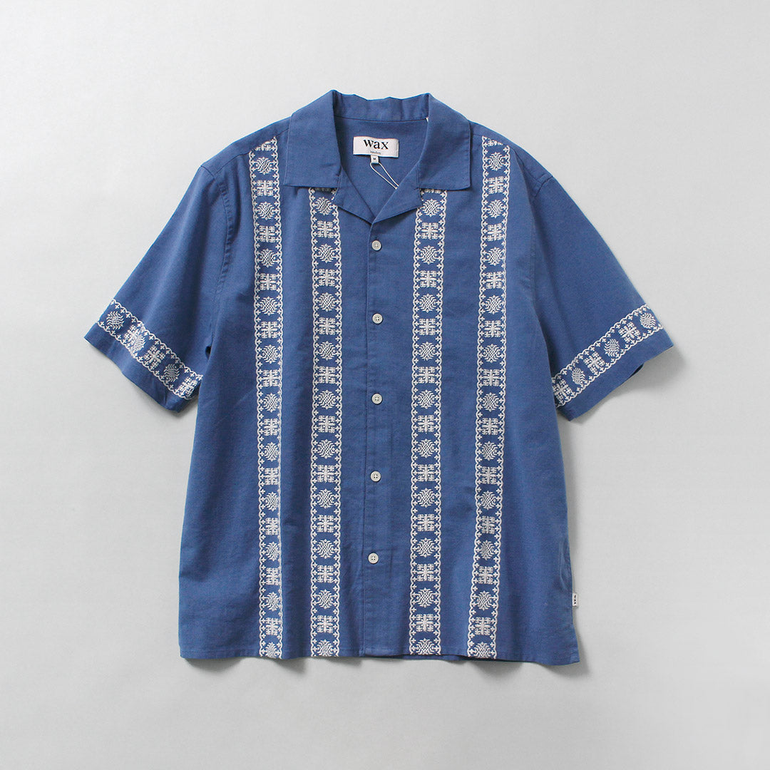 WAX LONDON / Didcot Camisa de manga corta con borde de colocación