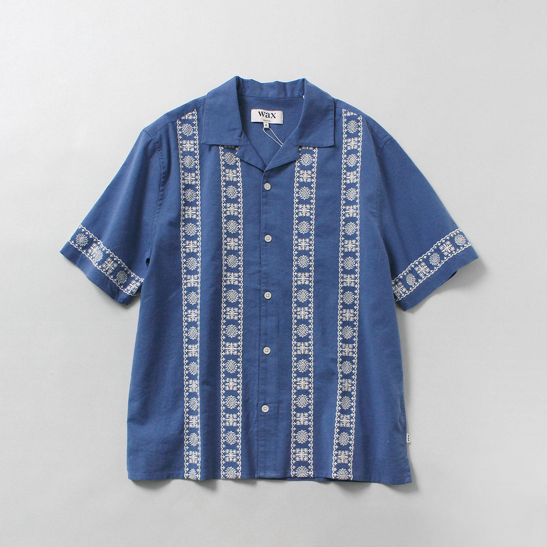 WAX LONDON / Didcot Camisa de manga corta con borde de colocación