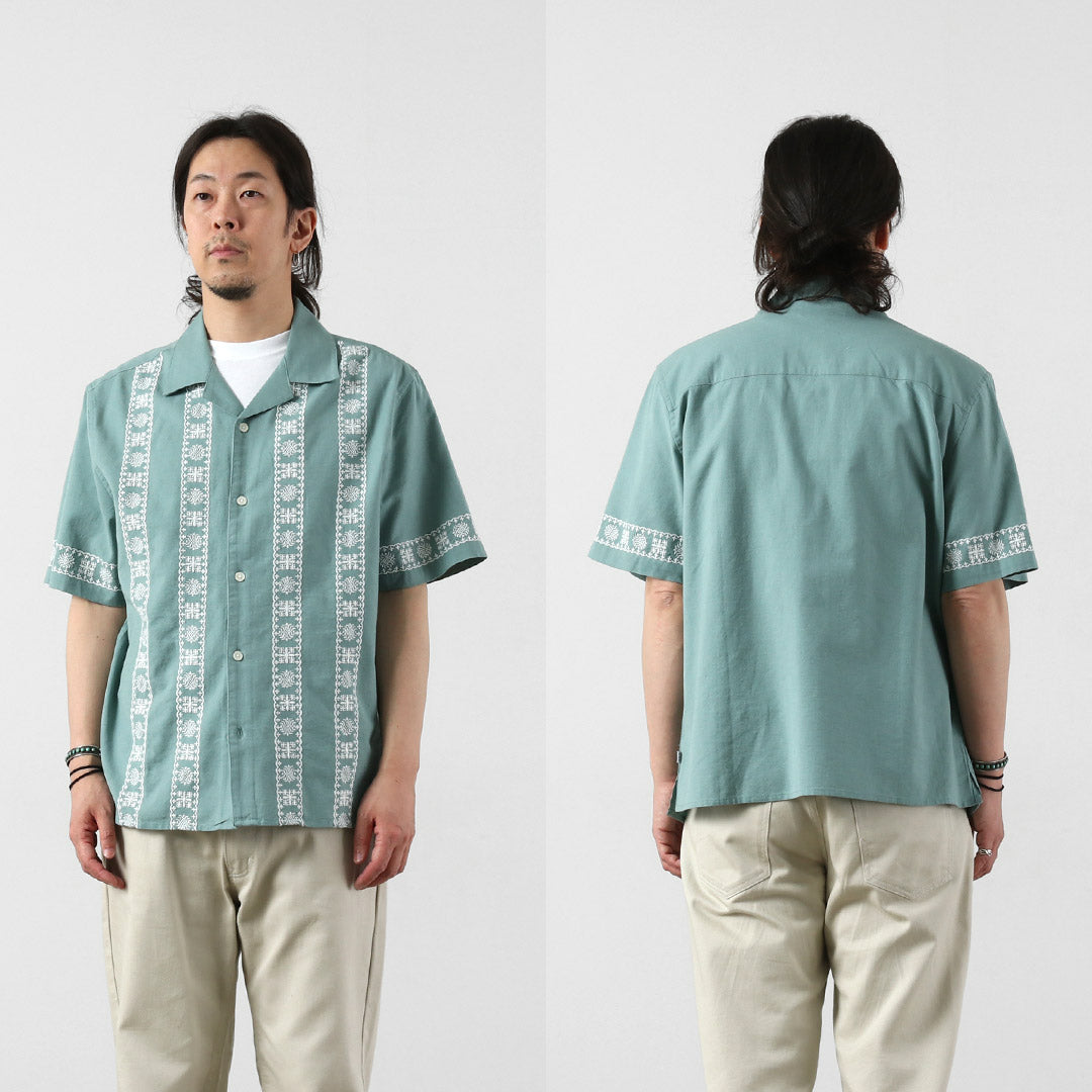 WAX LONDON / Didcot Camisa de manga corta con borde de colocación