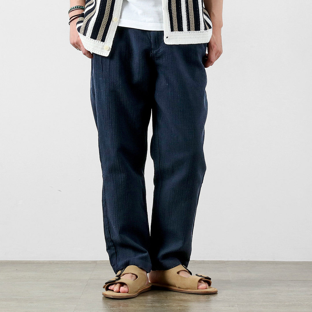 WAX LONDON / Kurt Trousers - Cotton Linen Crinkle