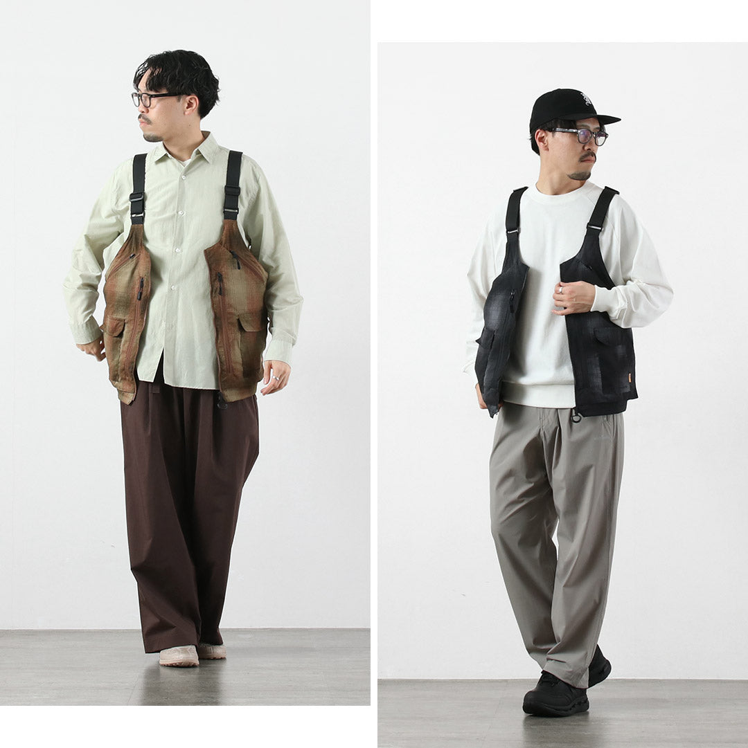 WHITE MOUNTAINEERING / Gripswany Collaboration Ombre Check 2-Way Gear Pack Vest 4.0 Sac à bandoulière