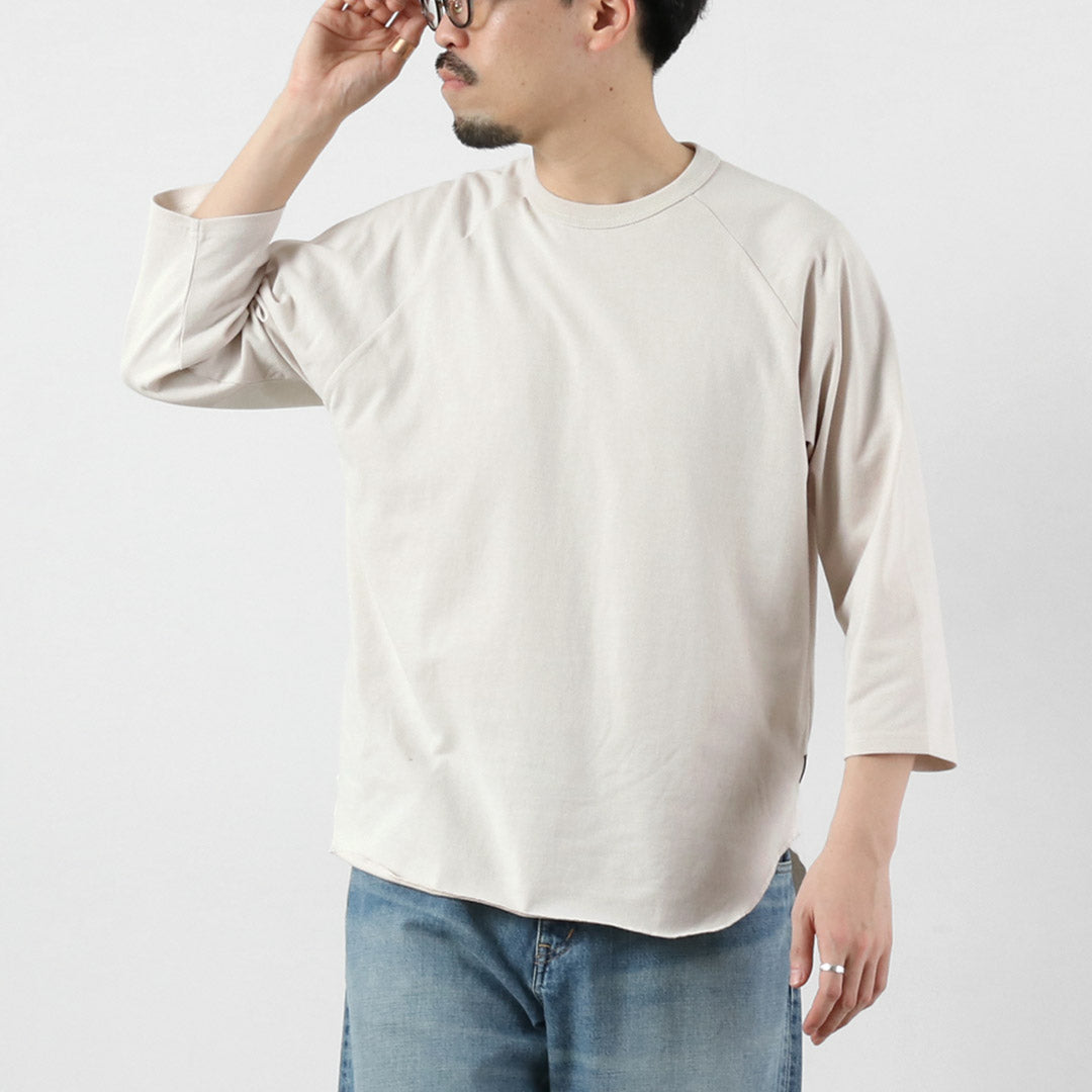 HEALTHKNIT / HEALTHKNIT × RAG 独家 3/4 袖插肩圆领 T 恤 开尾干汗布 抗菌防臭整理