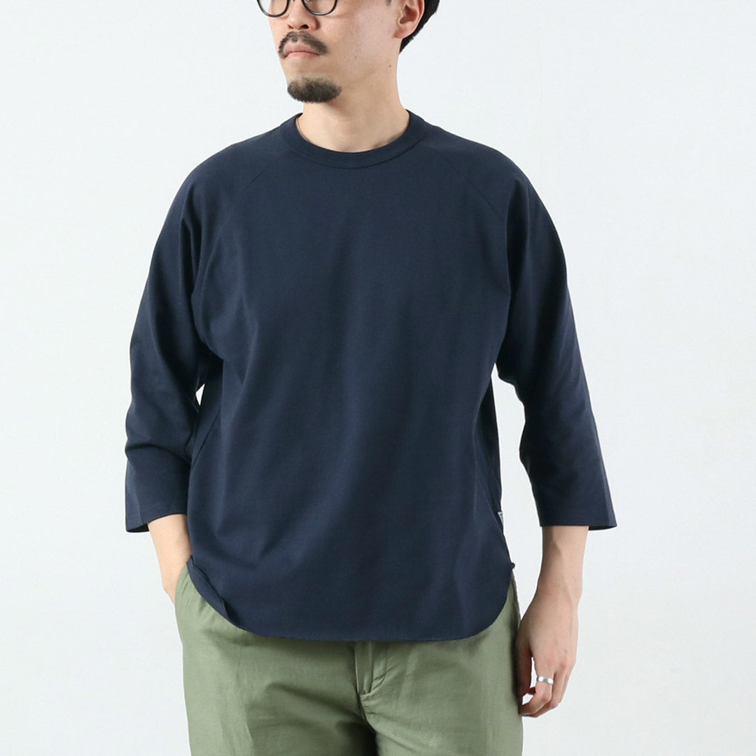 HEALTHKNIT / HEALTHKNIT × RAG 独家 3/4 袖插肩圆领 T 恤 开尾干汗布 抗菌防臭整理