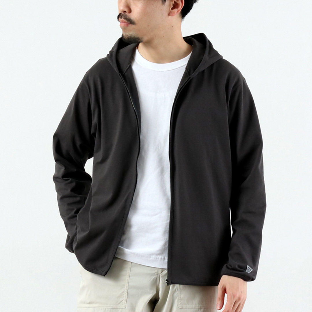 HEALTHKNIT / RAG Exclusivité Healthknit × Rag S/S Tee Sweat à capuche zippé Jersey sec à extrémités ouvertes Finition désodorisante antibactérienne