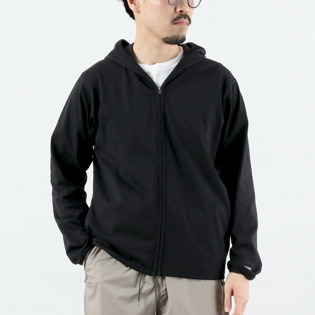 HEALTHKNIT / RAG Exclusivité Healthknit × Rag S/S Tee Sweat à capuche zippé Jersey sec à extrémités ouvertes Finition désodorisante antibactérienne