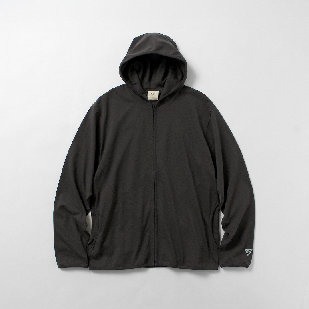 HEALTHKNIT / RAG Exclusivité Healthknit × Rag S/S Tee Sweat à capuche zippé Jersey sec à extrémités ouvertes Finition désodorisante antibactérienne