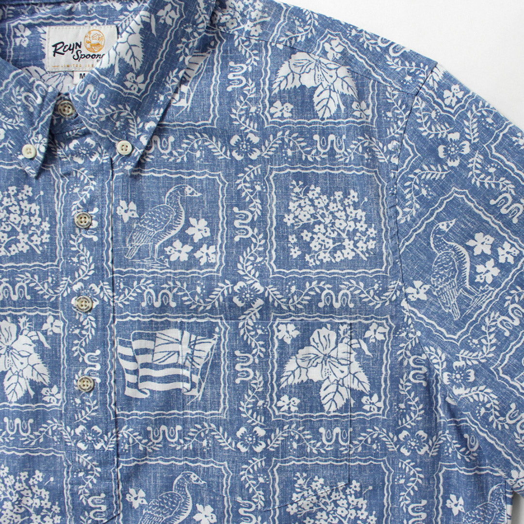 REYN SPOONER / Chemise pull marin Lahaina Chemise Aloha