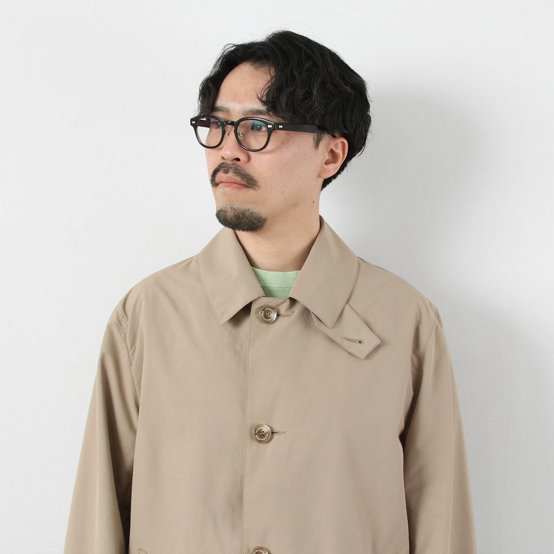 VÊTEMENTS MÉTÉO TRADITIONNELS / Manteau Balmacaan en taffetas de polyester léger boutonné Derby