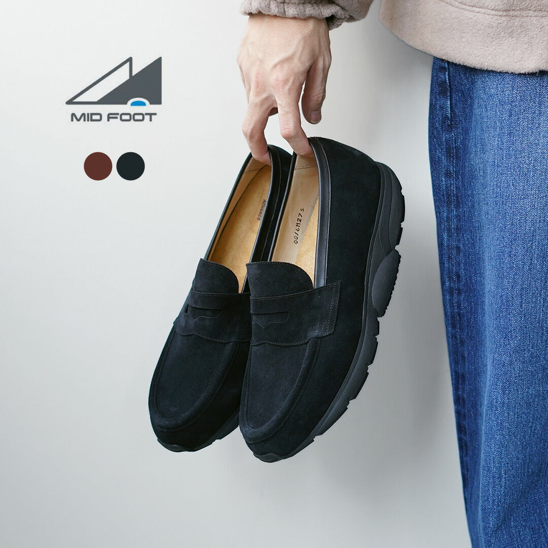 MILIEU-PIED / Mocassins en daim