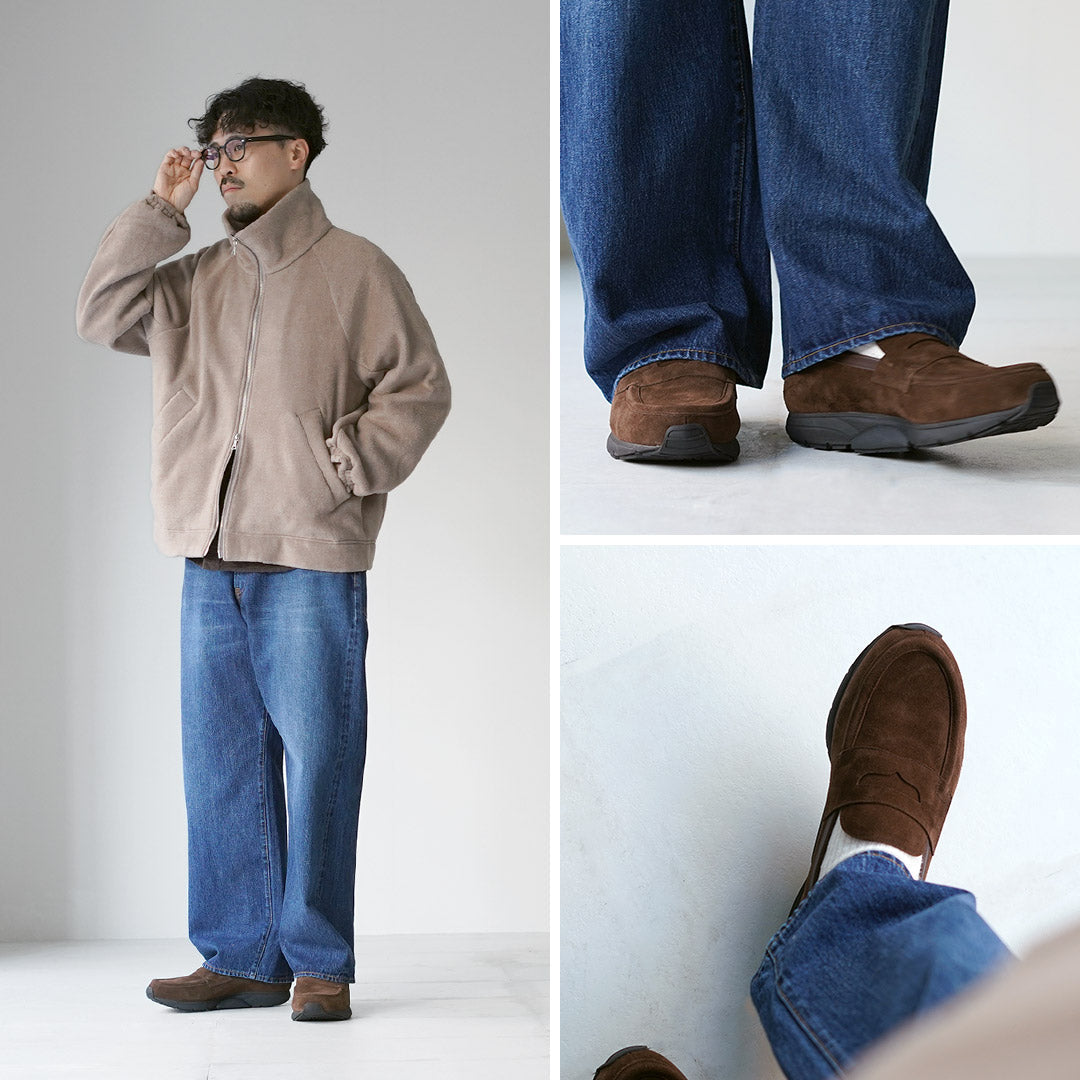MILIEU-PIED / Mocassins en daim