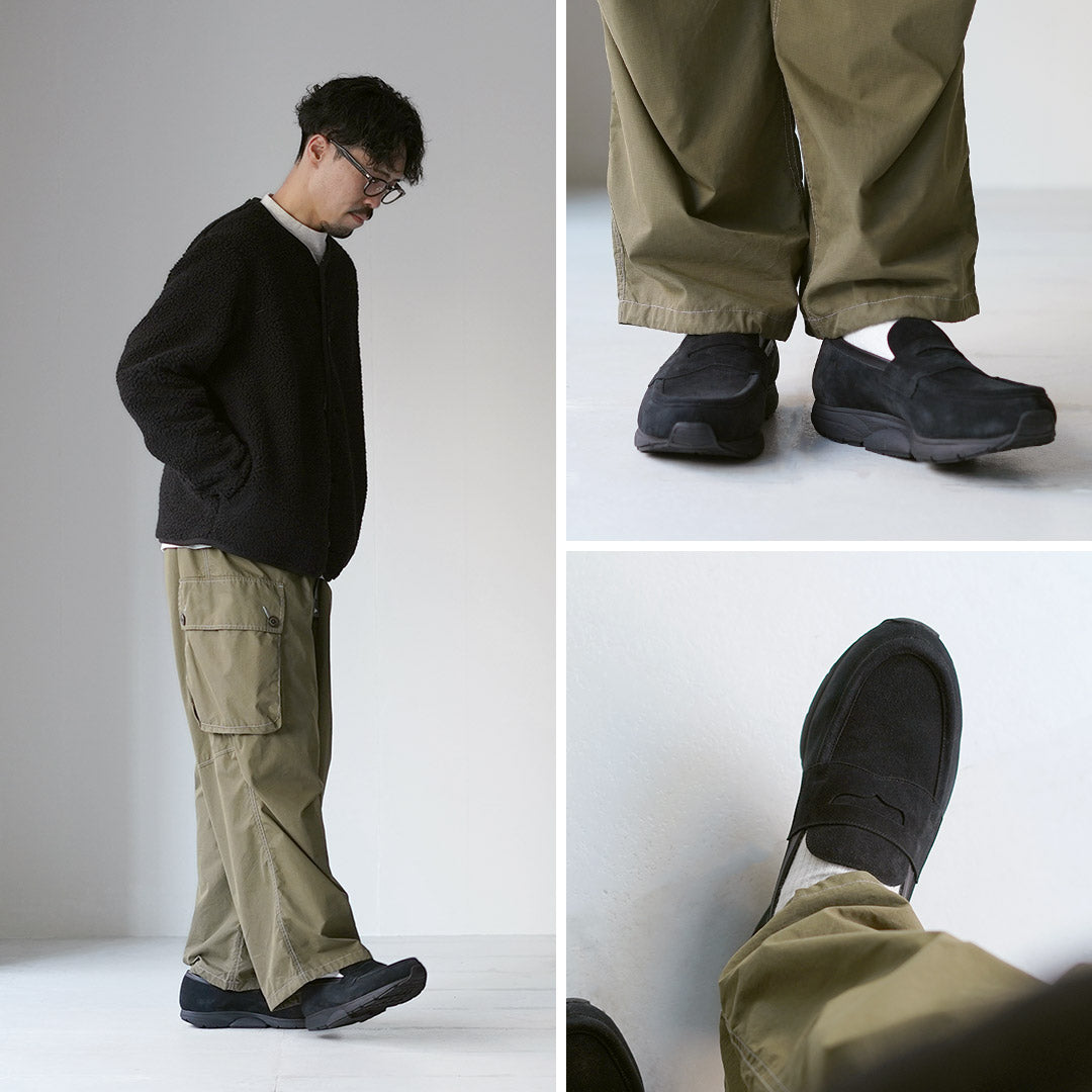 MILIEU-PIED / Mocassins en daim