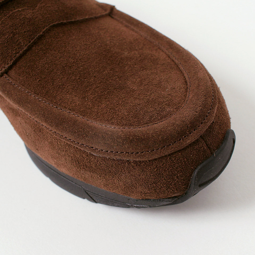 MILIEU-PIED / Mocassins en daim