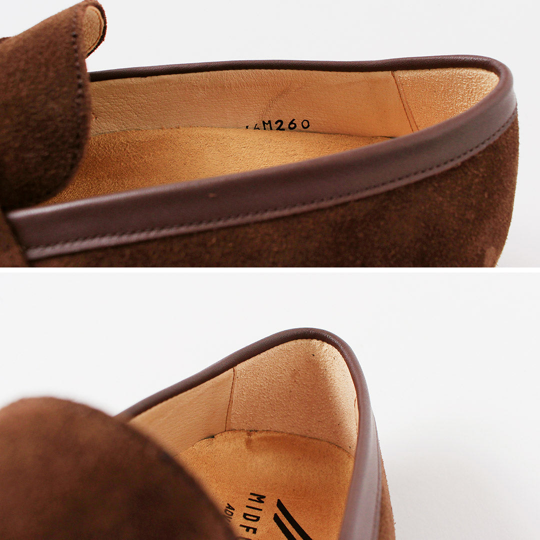 MILIEU-PIED / Mocassins en daim