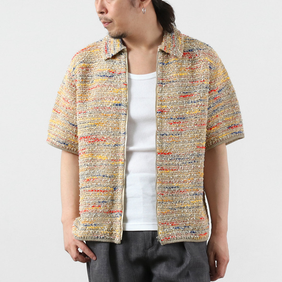 COOHEM / Chemise zippée en tweed d'été