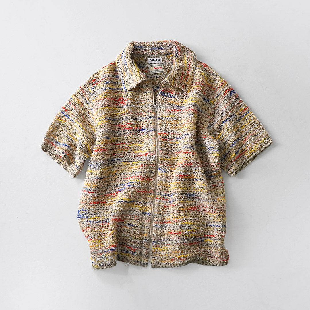 COOHEM / Chemise zippée en tweed d'été