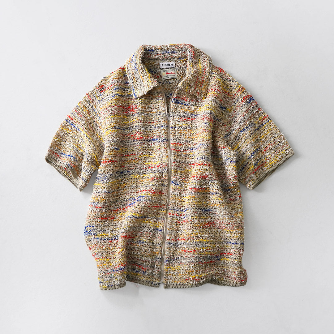 COOHEM / Chemise zippée en tweed d'été