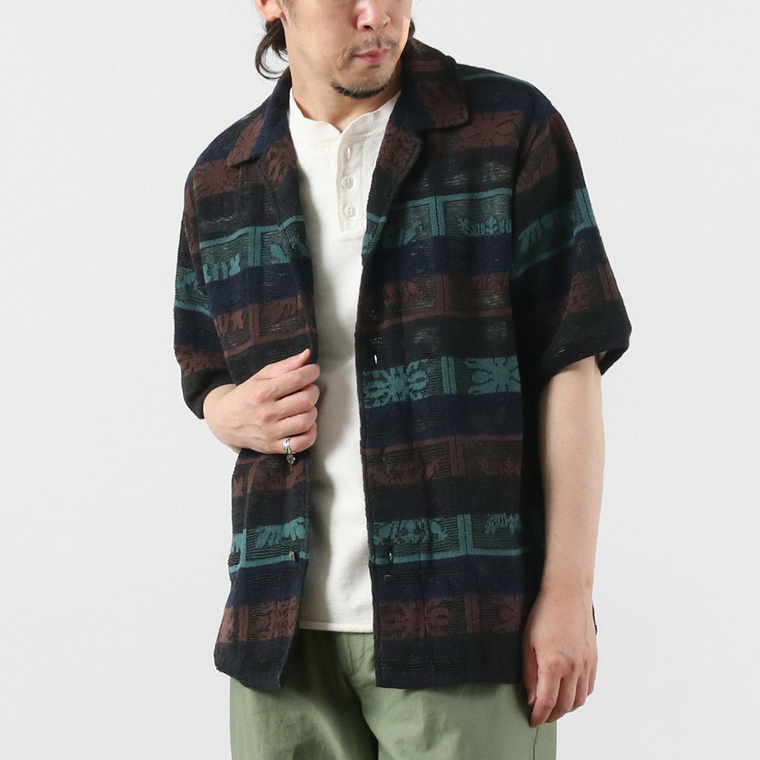 COOHEM / Camisa de punto de edredón hawaiano
