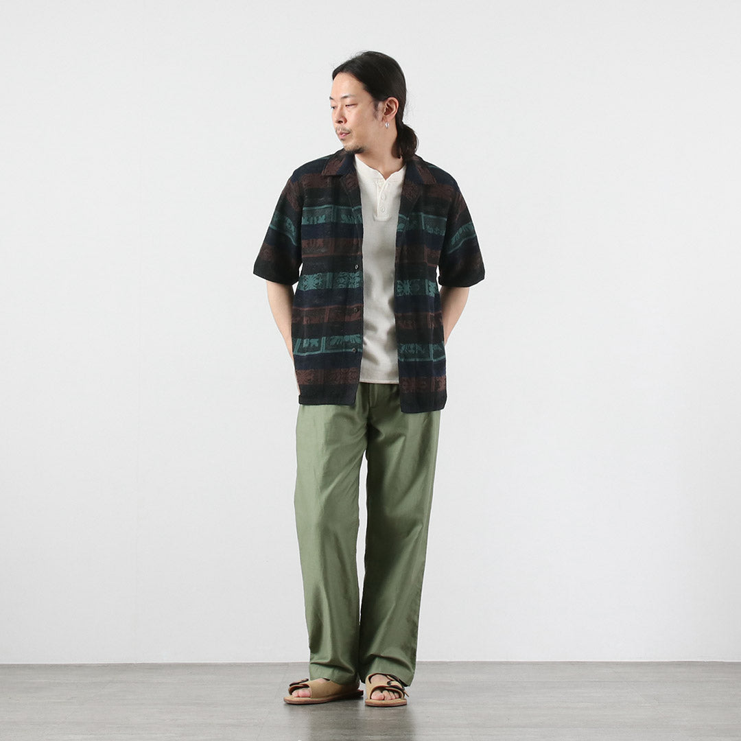COOHEM / Camisa de punto de edredón hawaiano