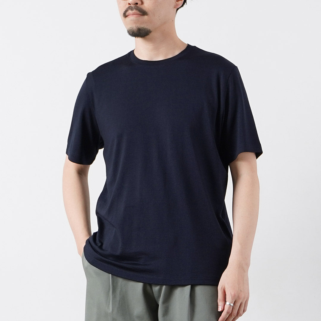 YONETOMI NEW BASIC / Wool Silk Dress T-Shirt