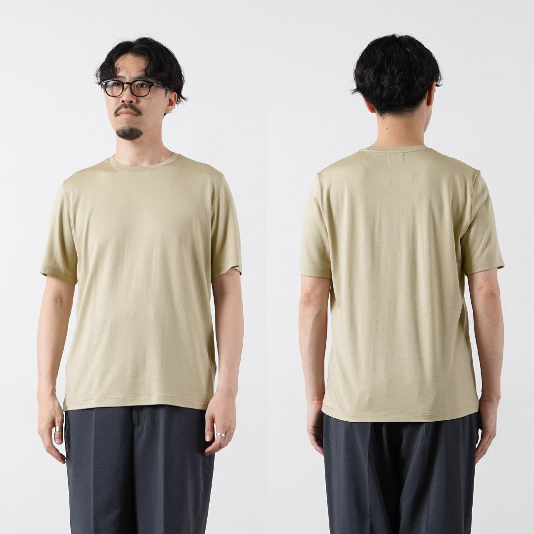YONETOMI NEW BASIC / Wool Silk Dress T-Shirt