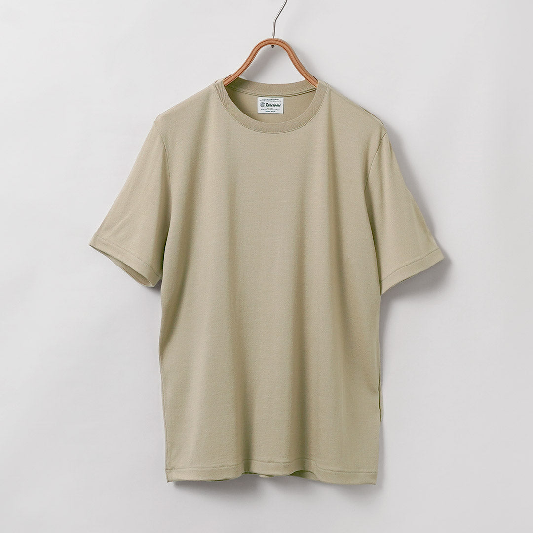 YONETOMI NEW BASIC / Wool Silk Dress T-Shirt