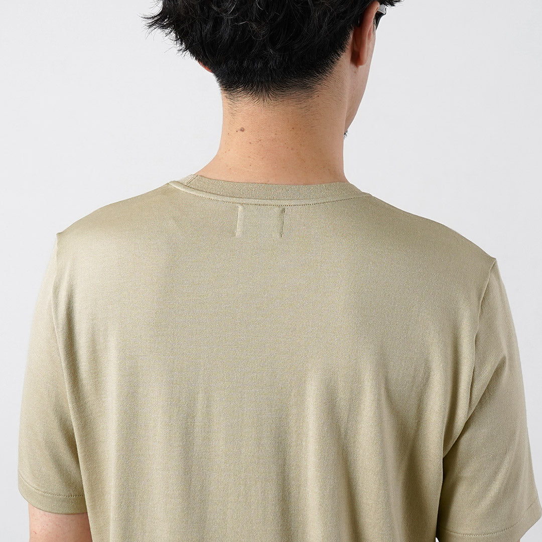YONETOMI NEW BASIC / Wool Silk Dress T-Shirt