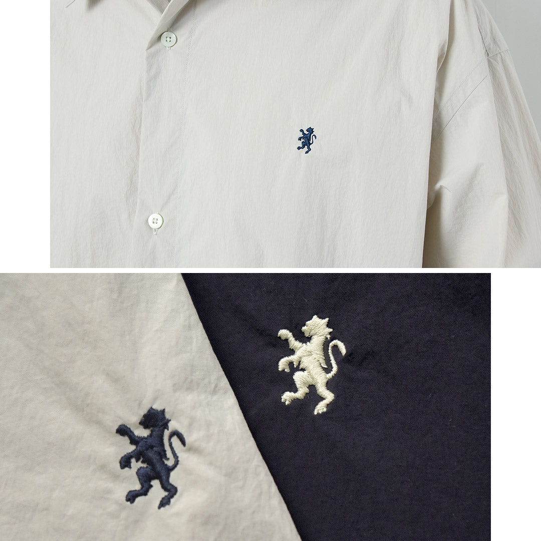 GYMPHLEX / Camisa fruncida de manga larga de nailon Taslan