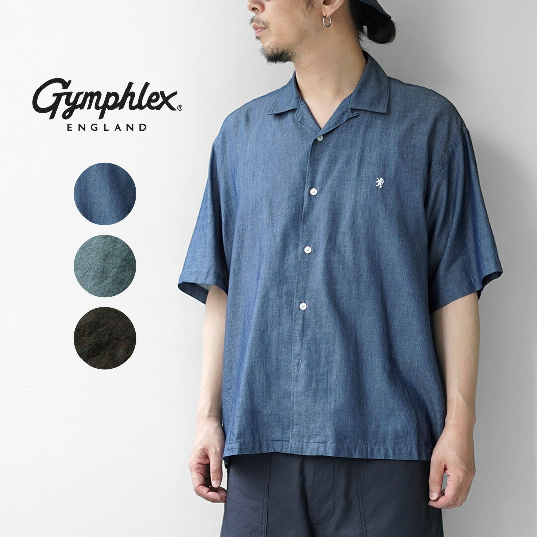 GYMPHLEX / Chemise à manches courtes et col ouvert