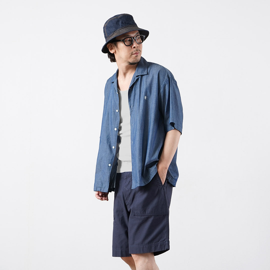 GYMPHLEX / Chemise à manches courtes et col ouvert