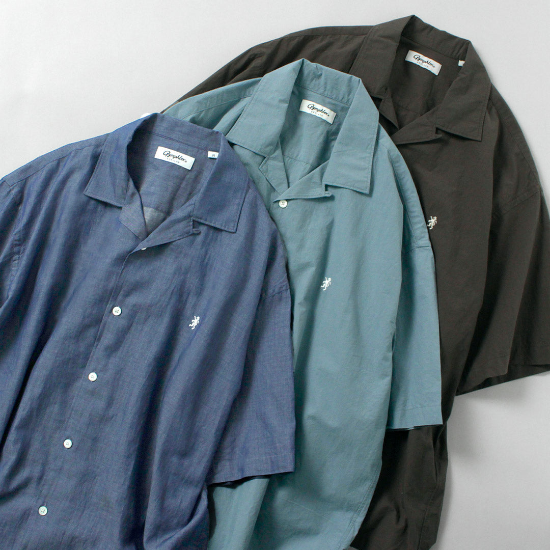 GYMPHLEX / Chemise à manches courtes et col ouvert
