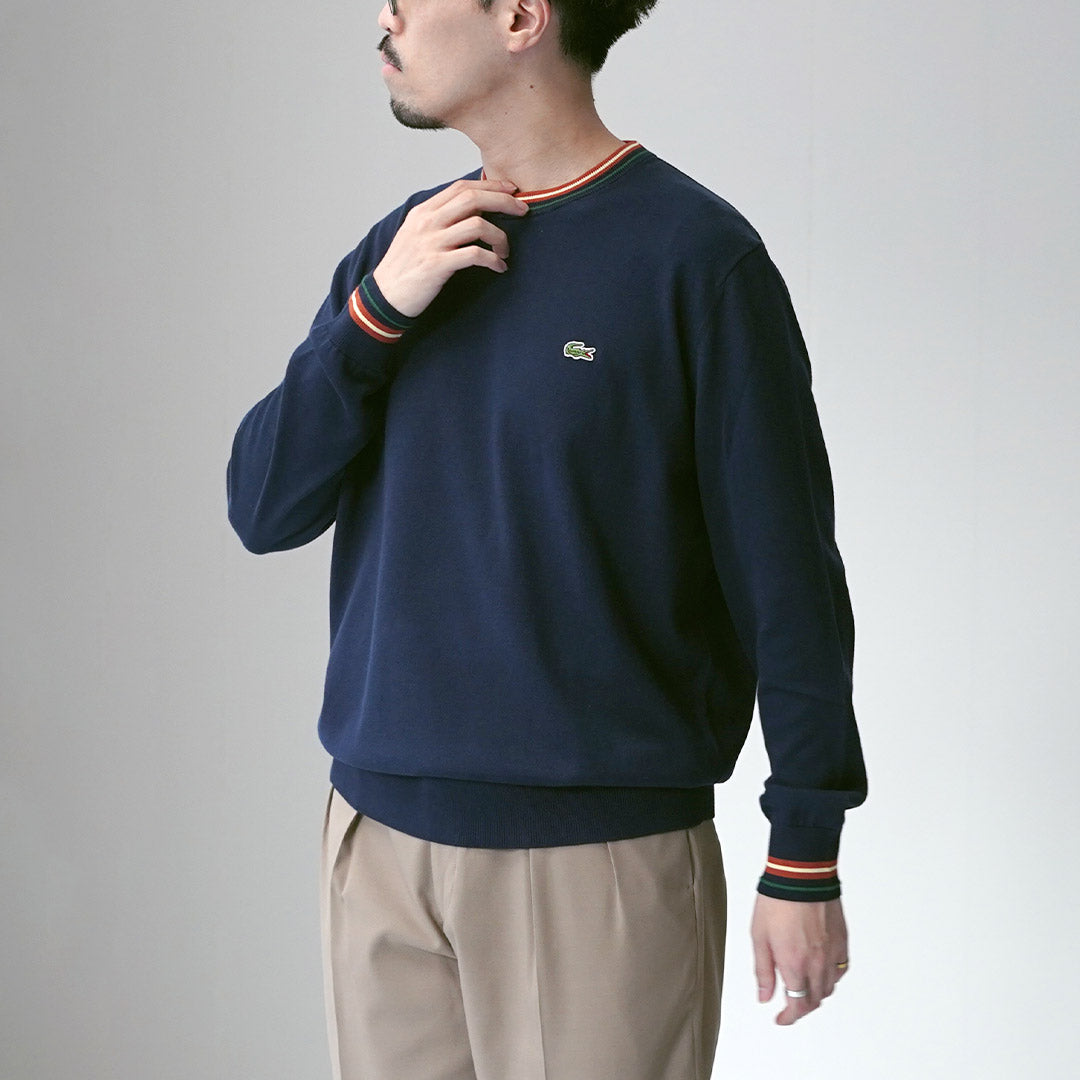 LACOSTE / 条纹棉针织