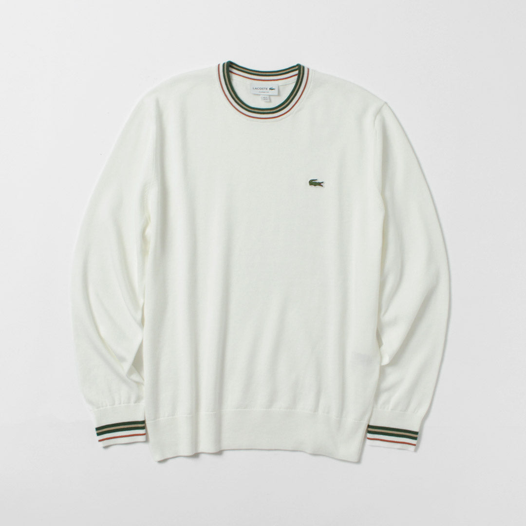 LACOSTE / 条纹棉针织