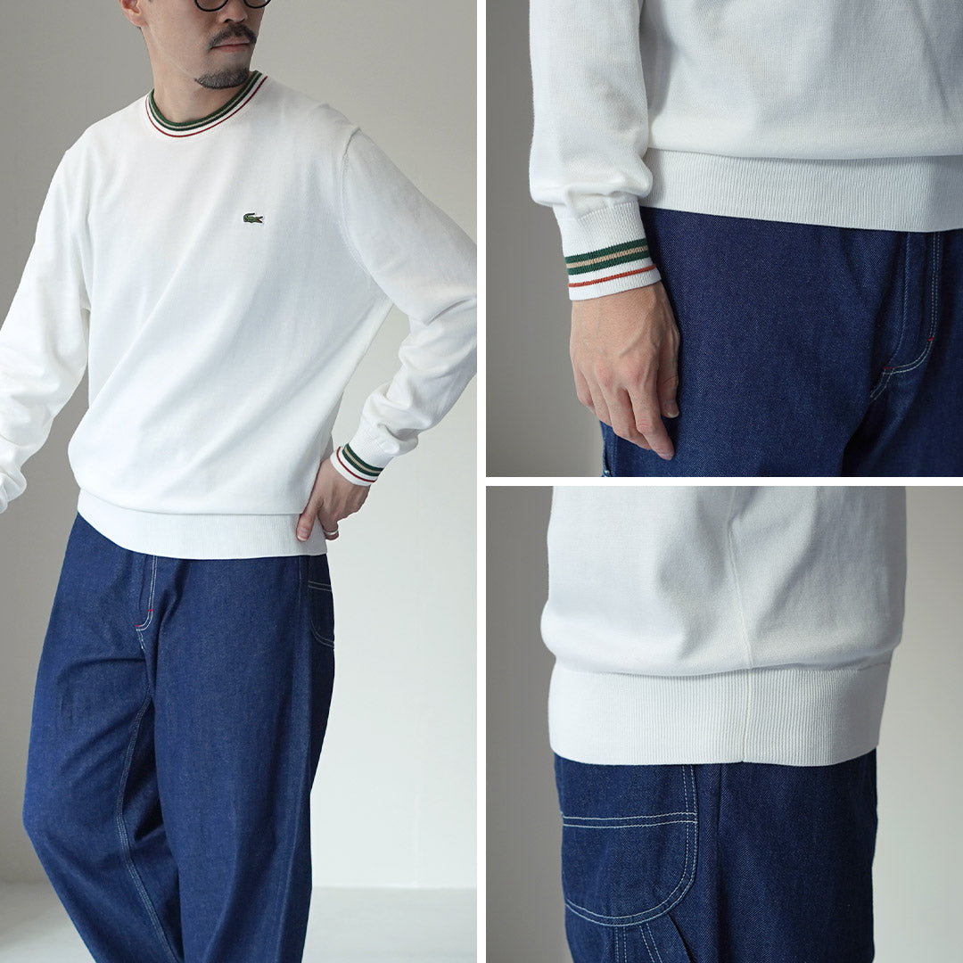 LACOSTE / 条纹棉针织