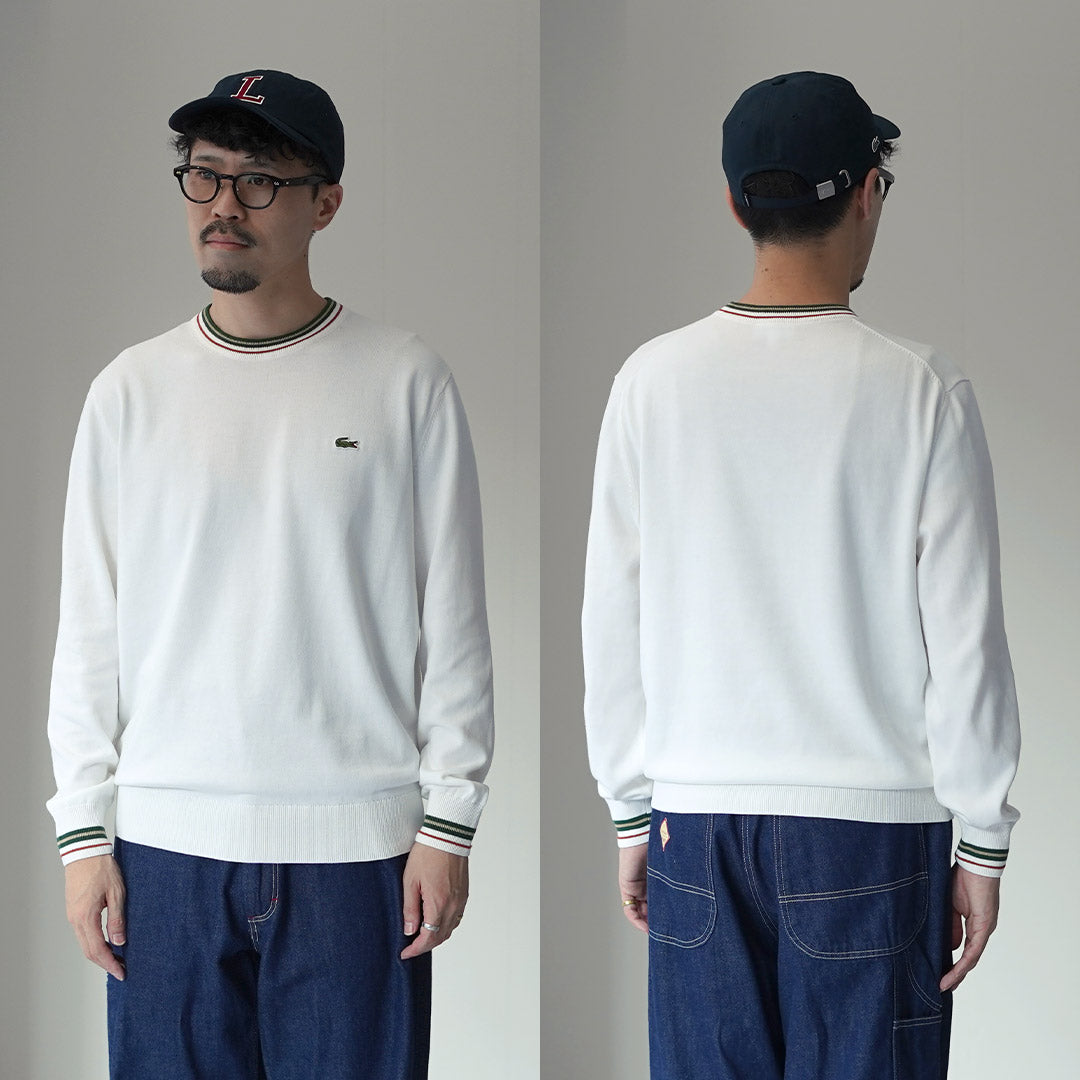 LACOSTE / 条纹棉针织