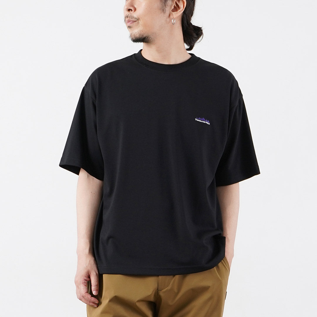 THOUSAND MILE / T/C T-shirt à manches courtes avec logo imprimé