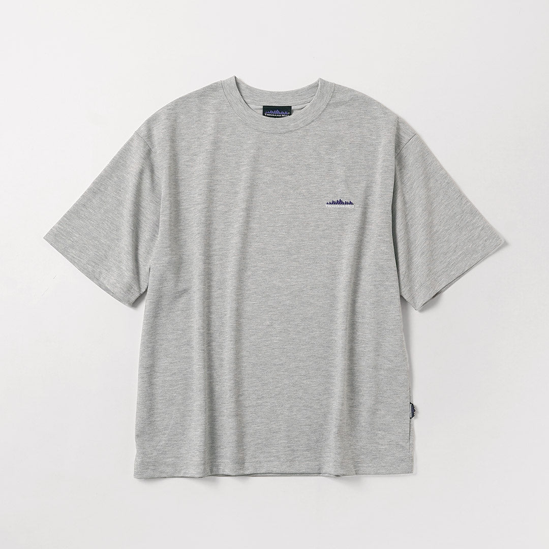 THOUSAND MILE / T/C T-shirt à manches courtes avec logo imprimé