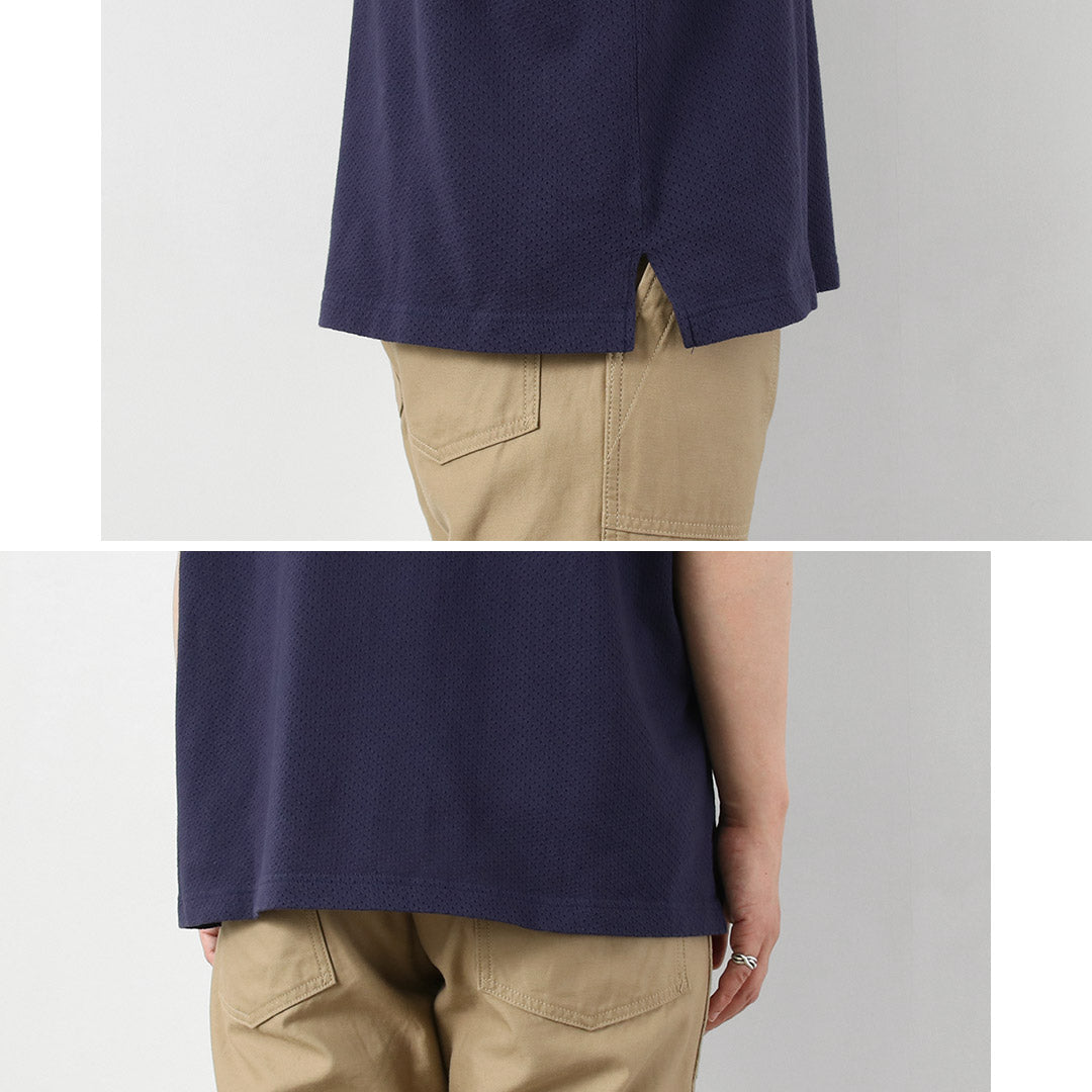 HEALTHKNIT / US Cotton Mesh Skipper Polo Shirt